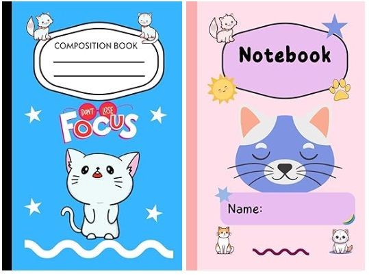 Notebook cover with Cat image